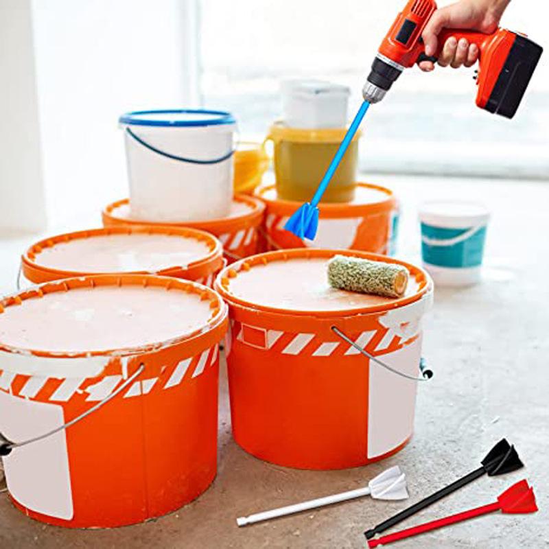 Epoxy Mixer Paint Drill Attachment Paddle Consistency Liquids Resin Head Stirrer Spiral Blade Stirring Rod Tool Epoxy Mixer Pain