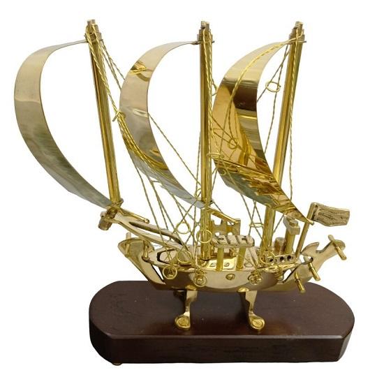 Nautical Marine Sailing Ship Brass, Wooden Handcrafted  Decorative, Gifting Showpiece Royal Navy