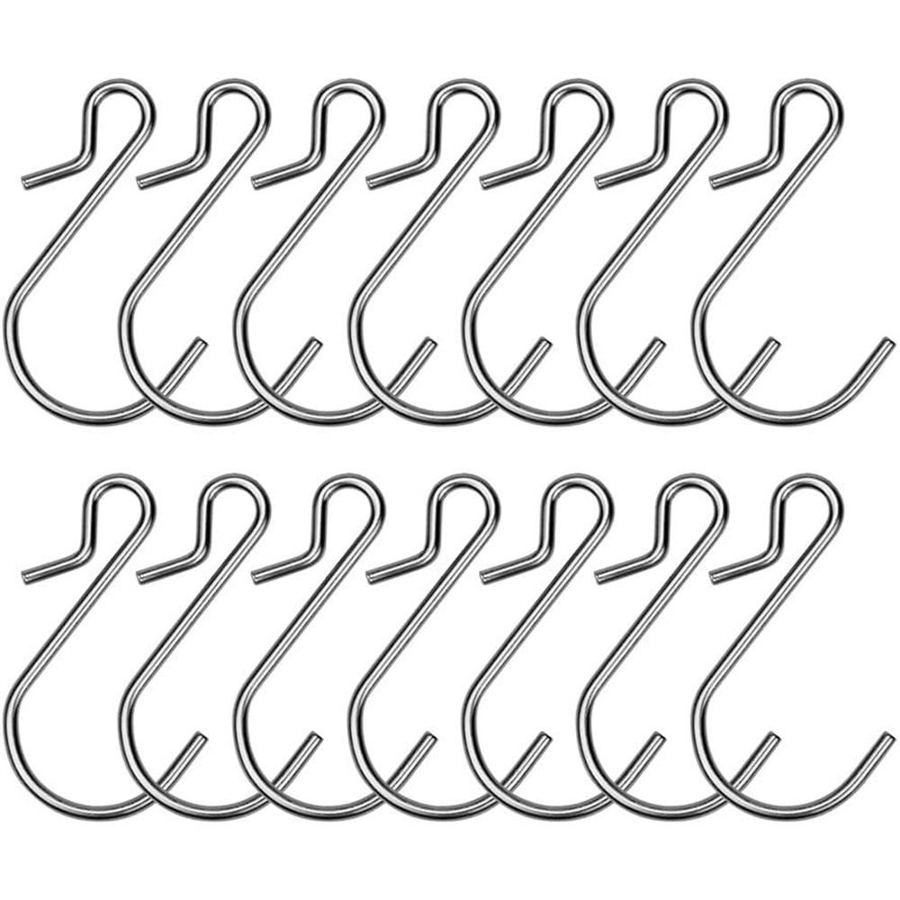 60 металлических крючков с пазами, крючки для рождественских огней, устойчивые к атмосферным воздействиям крючки-клипсы для подвешивания рождественских украшений, наружные гирлянды, украшения для вечеринок