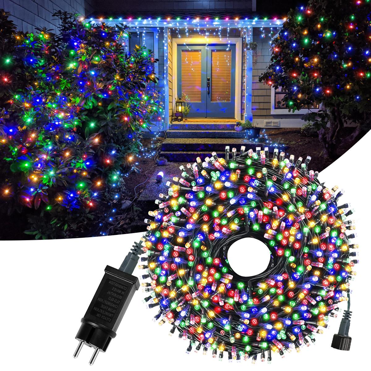 Christmas Lights 10M 20M 30M 50M 100M Decorative LED String Fairy Light Outdoor Garland Lamp For Wedding Holiday Garden Lighting 220V 110V