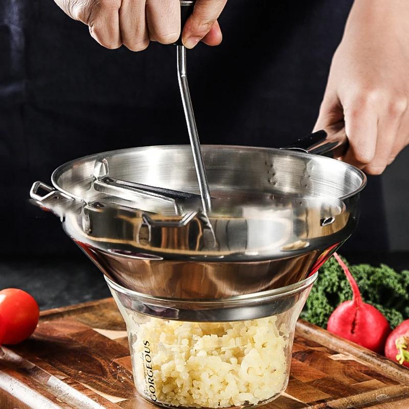 Potato Masher Pumpkin Vegetable Puree Pressing Tool Stainless Steel Grinder Fruits Food Mashing Tools Accesorios