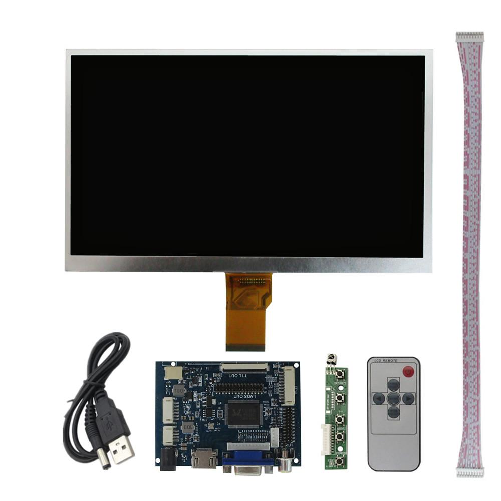 10.1 Inch HD 1024*600 LCD Screen HDMI Driver Board,Plug&Play for Raspberry Pi 4/5,Computer Auxiliary Display Split Screen Portable Monitor