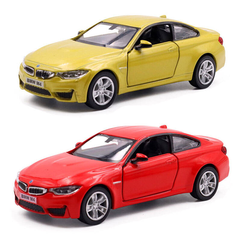 BMW M4 M5 Купе Симуляция Литая и Игрушечная Машинка Машинка с Инерционным Механизмом и Открывающимися Дверцами RMZ city 1:36 моделей из сплава, подарки для детей