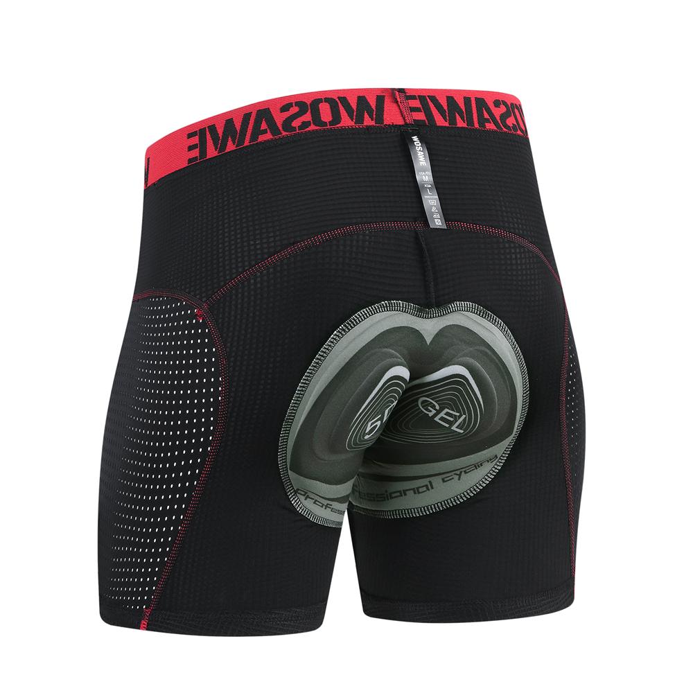 Велосипедные шорты WOSAWE мужские MTB велосипедные дышащие трусы с гелевой подкладкой