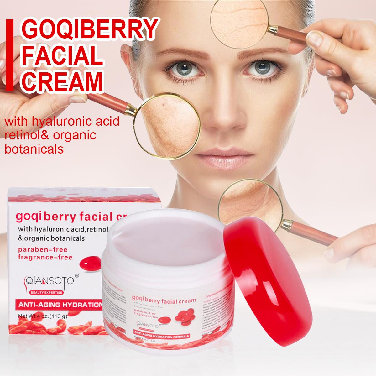 Кремы для лица WolfBerryes 113 Goji Essence Увлажняющий уход за кожей Goqi Berry Chinese Matrimony Vine Уход за кожей голени Косметический крем против морщин