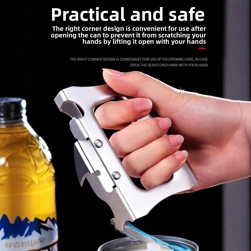 Thickened Multifunctional Stainless Steel Bottle Opener Can Opener Japanese Style Can Opener Portable Fast and Easy