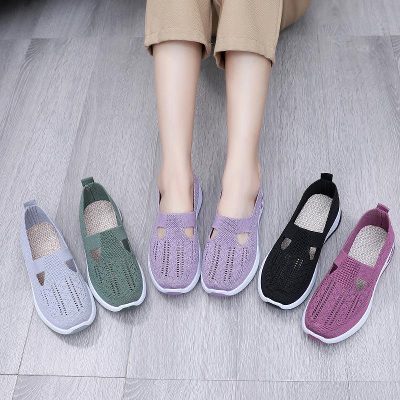Women's Summer New Casual Shoes, Soft Soled Breathable Fashionable Mom's Shoes Sports Shoes for Women