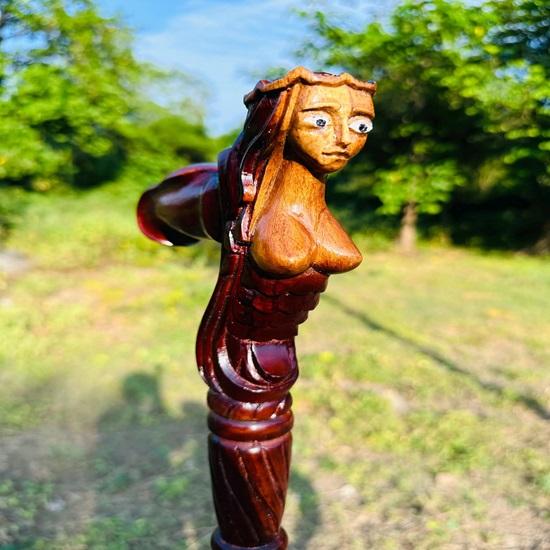 Трость для ходьбы Бабушка Трость Женская Голова Трость Трость Для Взрослых Деревянная Трость Рождественский Подарок