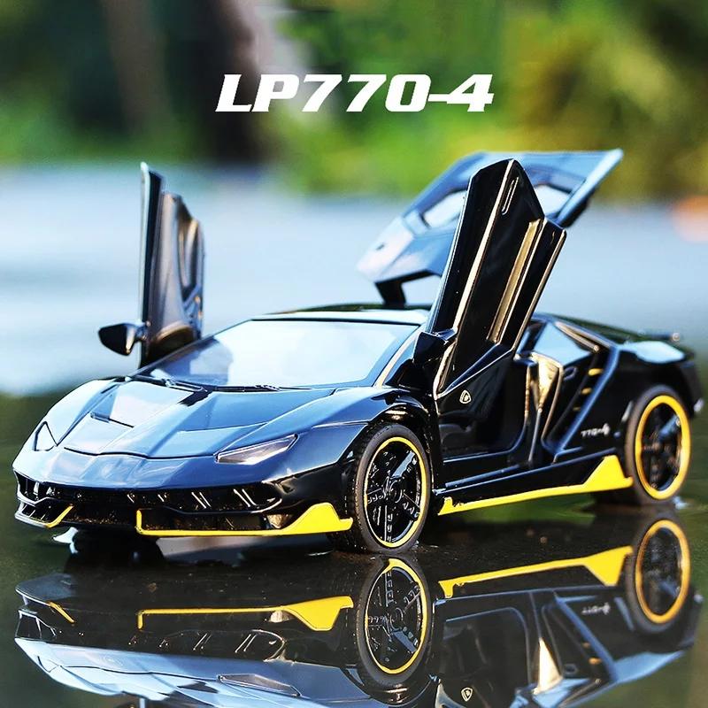 Lamborghini Centenario LP770-4 Суперкар Симуляция Литые и Игрушечные Транспортные Средства Звуки и Свет Инерционная Машина 1:Модель коллекции 32 сплава