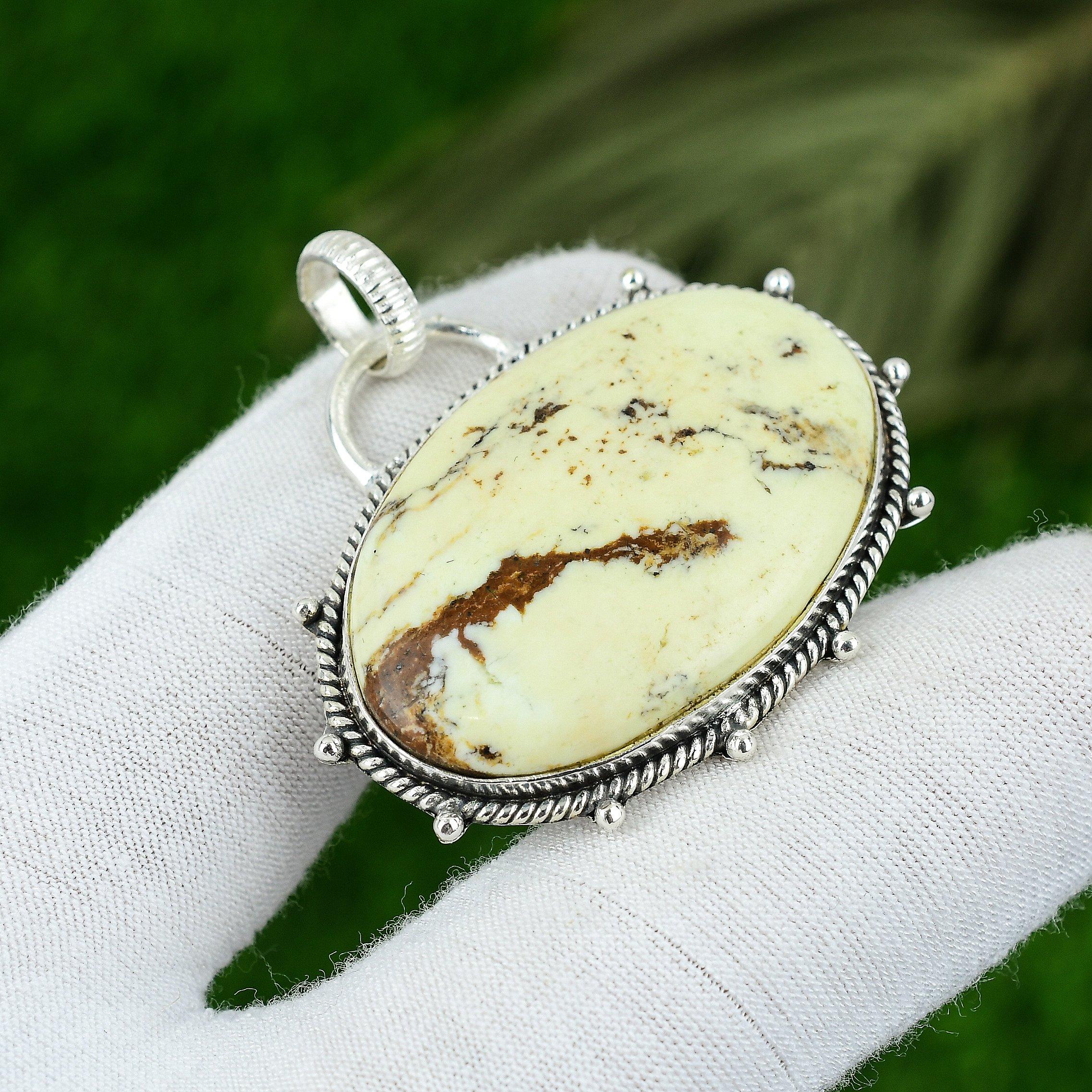 Натуральный лимонный хризопраз, подвеска из стерлингового серебра 925 пробы, индийские украшения