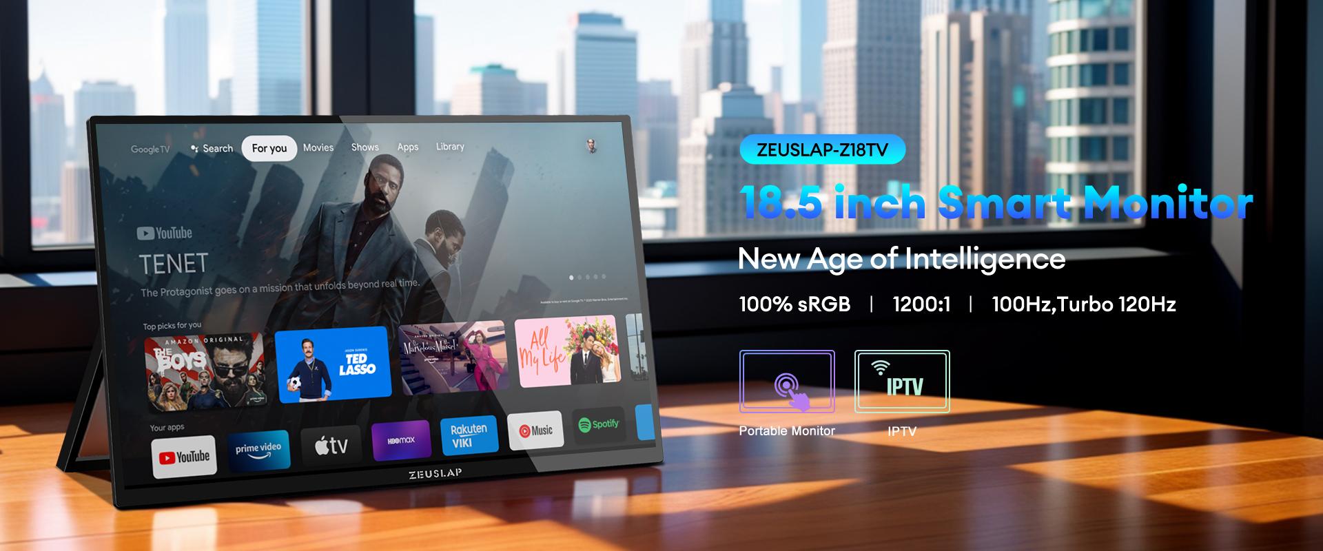 Портативный монитор ZEUSLAP Z18TV